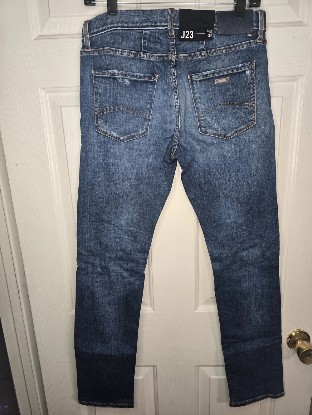 Armani Exchange Slim Straight Men’s Jeans - Medium Blue Wash